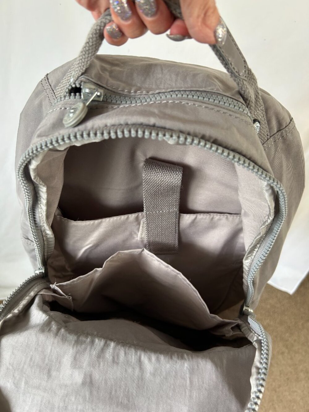 Kipling Backpack w Gorilla BP4412 Gray - Picture 6 of 7